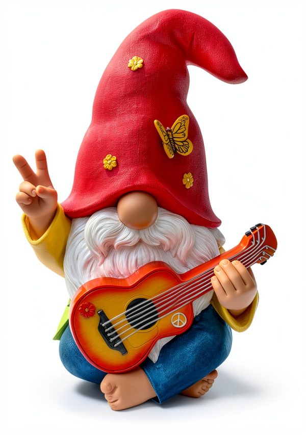 Mood Lab Garden Gnome Resin Outdoor Decor Hand Painted-2