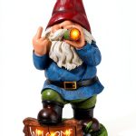 Panven Solar Garden Gnome Funny Outdoor Statue Decor-0