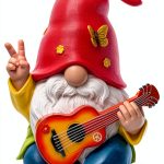 Mood Lab Garden Gnome Resin Outdoor Decor Hand Painted-0