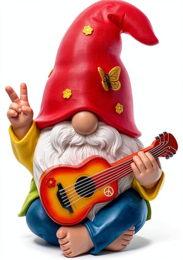 Mood Lab Garden Gnome Resin Outdoor Decor Hand Painted-0