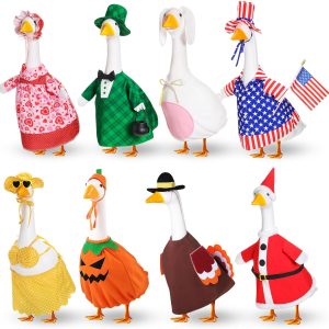 FuWeave Lawn Goose Outfits Durable Cloth Seasonal-0