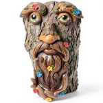 Tree Face Garden Decor Resin Old Man Design Mood Lab-0