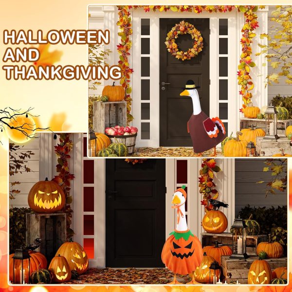 FuWeave Lawn Goose Outfits Durable Cloth Seasonal-4