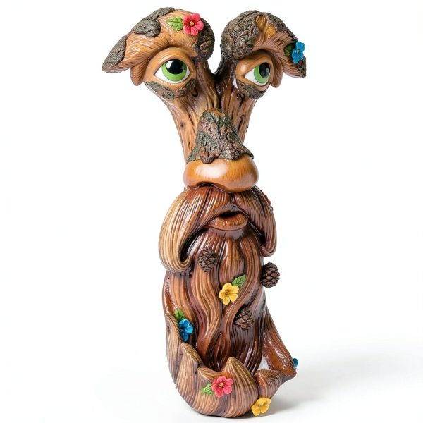 Tree Face Garden Decor Resin Old Man Design Mood Lab-6