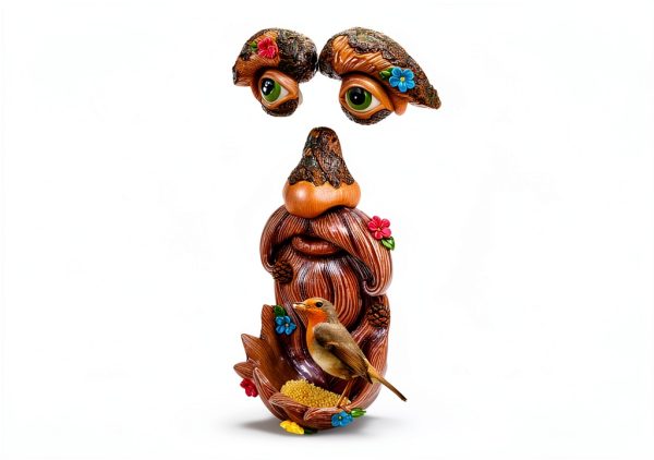 Tree Face Garden Decor Resin Old Man Design Mood Lab-3