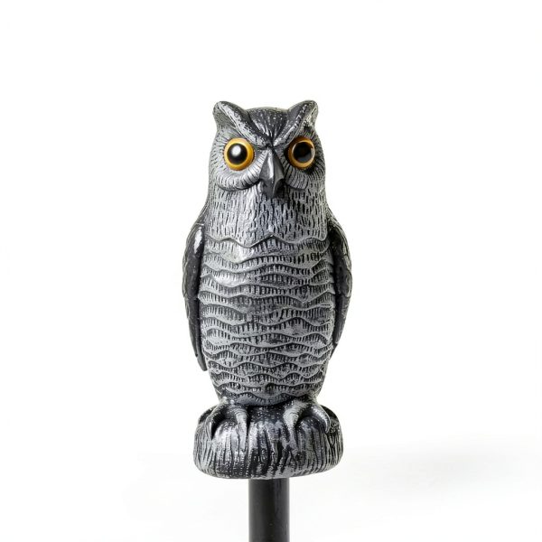 OFFO Plastic Owl Decoy Realistic Design Garden Bird-3