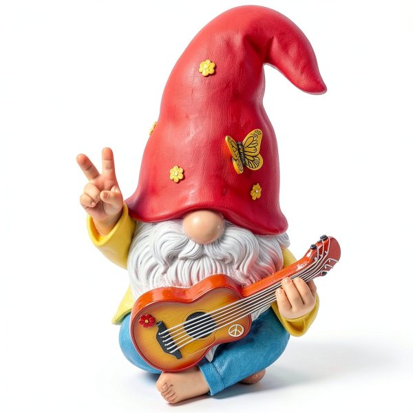Mood Lab Garden Gnome Resin Outdoor Decor Hand Painted-7