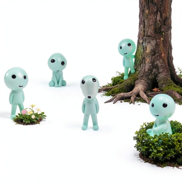 Ponjowl Luminous Resin Garden Statue Outdoor Decor Glow-2