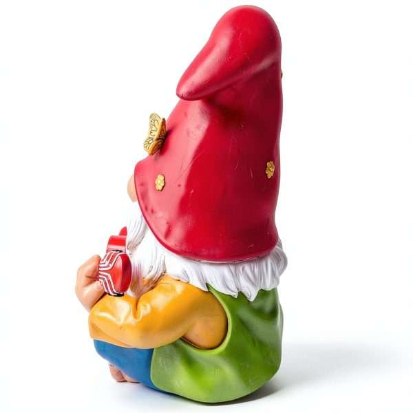 Mood Lab Garden Gnome Resin Outdoor Decor Hand Painted-6