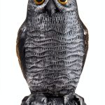 OFFO Plastic Owl Decoy Realistic Design Garden Bird-0