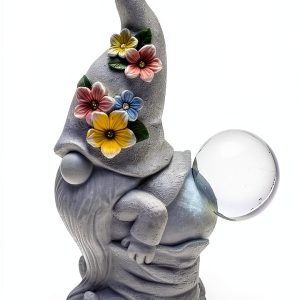 Diyi Funny Solar Gnome Statue Outdoor Garden Decoration Gift-0