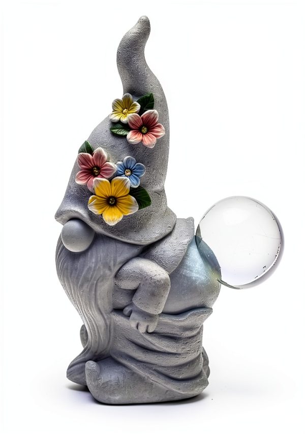 Diyi Funny Solar Gnome Statue Outdoor Garden Decoration Gift-0