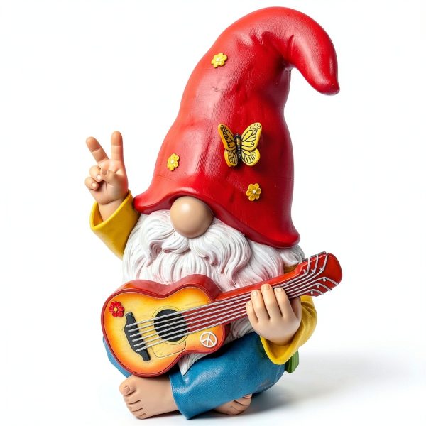 Mood Lab Garden Gnome Resin Outdoor Decor Hand Painted-5