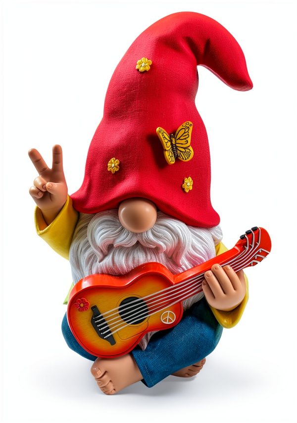 Mood Lab Garden Gnome Resin Outdoor Decor Hand Painted-1