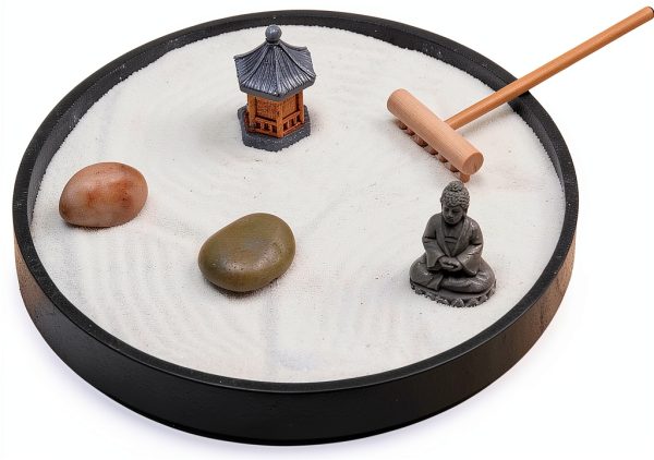 Japanese Zen Garden Resin Decor Natures Mark Home Desk-1