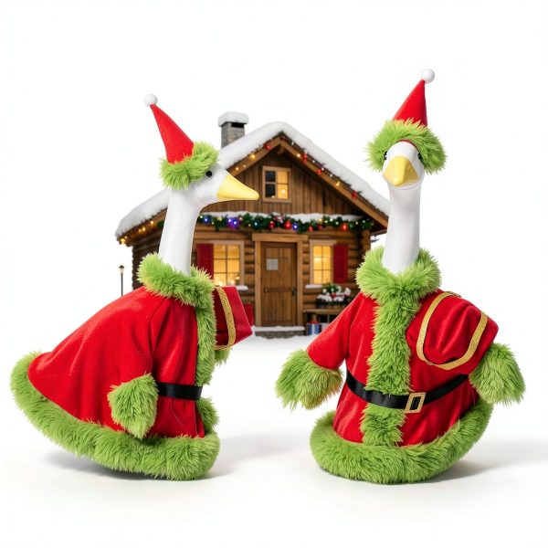 Obasurr Santa Outfit 23 Inch Lawn Goose Festive Holiday-5