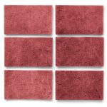 3M Scotch Brite 7447 Very Fine Purpose Sanding Hand Pads 6Pcs Red 8x5-0