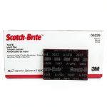 Scotch-Brite(TM) 7447B Abrasive Hand Pad, General Purpose, Maroon Color, Aluminum Oxide, Grit Very Fine (Case of 60)-0