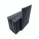 VSM 10-Pack 6" x 9" Gray Ultra Fine Non-Woven Hand Pad Silicon Carbide-0