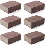Liyafy Sponge Emery Cloth Sandpaper Blocks Buffing Diamond Polishing Pads Hand Sanding Tool 6pcs (220 Grit)-0