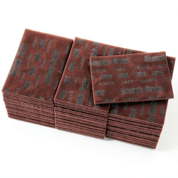 Scotch-Brite(TM) 7447B Abrasive Hand Pad, General Purpose, Maroon Color, Aluminum Oxide, Grit Very Fine (Case of 60)-5