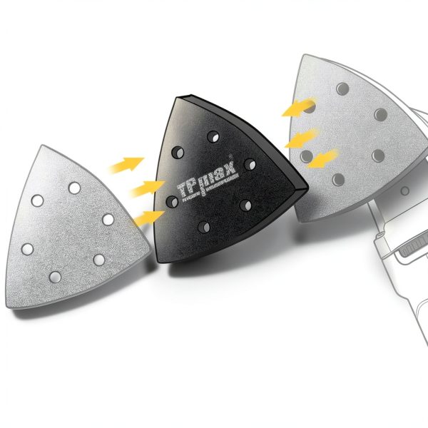 Ur-Excellent Triangle Sanding Pads 5 Pack 3-1/2" Hook & Loop-3