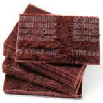 3M Scotch-Brite Hand Pad Very Fine 6x9 in Maroon Aluminum Oxide-0