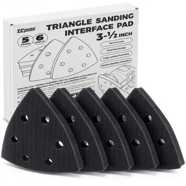 Ur-Excellent Triangle Sanding Pads 5 Pack 3-1/2" Hook & Loop-0