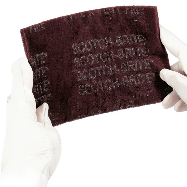3M Scotch-Brite Hand Pad Very Fine 6x9 in Maroon Aluminum Oxide-6