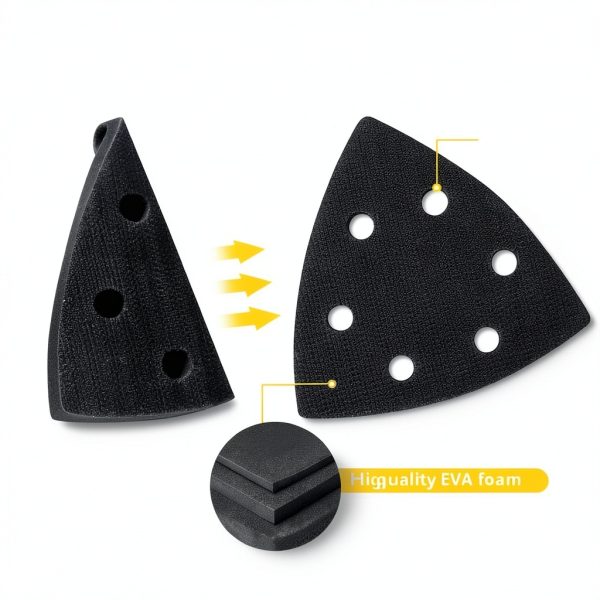 Ur-Excellent Triangle Sanding Pads 5 Pack 3-1/2" Hook & Loop-4