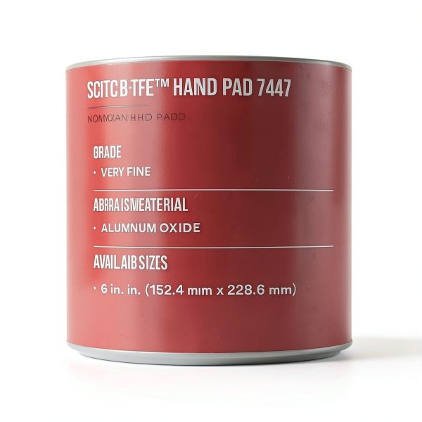 3M Scotch-Brite Hand Pad Very Fine 6x9 in Maroon Aluminum Oxide-3