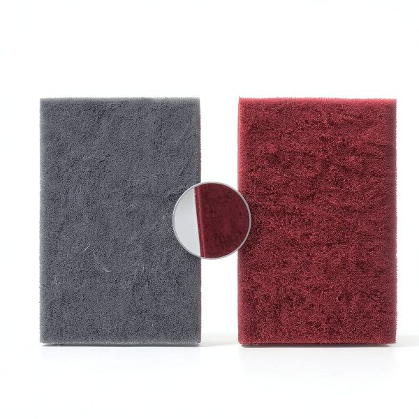 6x9 Gray & Maroon Scuff Pads by Zhi Ye - Tear Resistant Abrasive-1