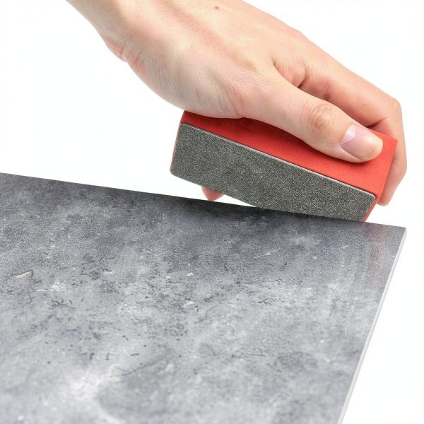 4Pcs Diamond Hand Polishing Pads for Sanding Ceramics Glass Tile Concrete Stone Marble Granite, 60#,100#,200#,400# (Plane)-2