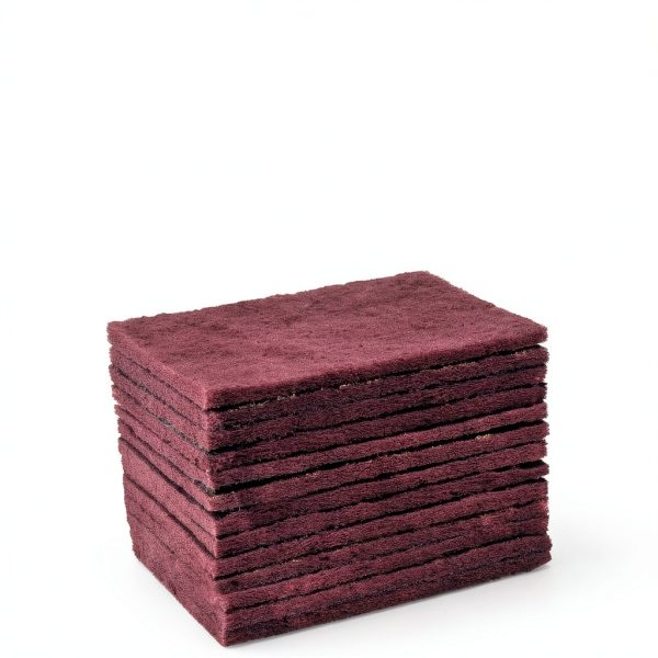 7447 General Purpose Scrub Pad - Maroon, 6" X 9", 20PCS Abrasive Finishing Pad for Paint Prep, Scuffing, Scouring, Sanding, Adhesion Scratch-1