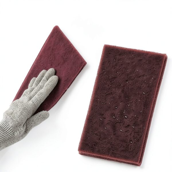 6x9 Gray & Maroon Scuff Pads by Zhi Ye - Tear Resistant Abrasive-5