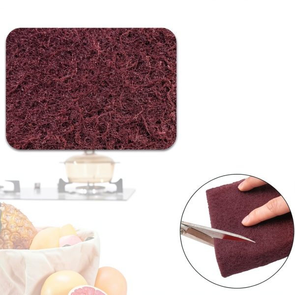 7447 General Purpose Scrub Pad - Maroon, 6" X 9", 20PCS Abrasive Finishing Pad for Paint Prep, Scuffing, Scouring, Sanding, Adhesion Scratch-4